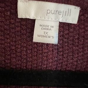 JJill Maroon Sweater